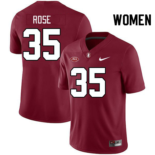 Women #35 Matt Rose Stanford Cardinal 2024 ACC Conference College Football Jerseys Stitched-Cardinal